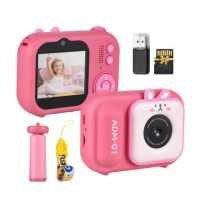 ราคา กล้องวีดีโอขนาดเล็กสำหรับกล้องดิจิตัลสำหรับเด็กขนาด1080P 48MP หน้าจอ IPS 2 4นิ้วเลนส์คู่ในตัวพร้อมของขวัญวันเกิดคริสต์มาสการ์ดความจำและเครื่องอ่านการ์ดและขาตั้งกล้องแบบสามขาสำหรับตั้งโต๊ะ32GB (1830179