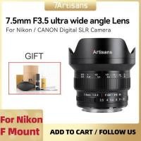 ราคา 7Artisans 7 artisans 7 5mm F3 5 Wide angle Manual Focus APS C Lens for Canon EF 77D 80D Nikon F Mount D7500 D7200 DSLR Cameras (17338072327)