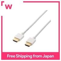 ราคา ELECOM HDMI Cable 0 7m High Speed 1 4 4K 3D Full HD Ethernet Compatible Slim Connector White DH HD14EB07WH (17048751513)