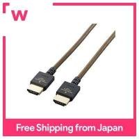 ราคา Elecom HDMI Cable 1 5m Premium 4K 2K 60P HDR Compatible Soft Cable Dark Brown DH HDP14EY15DB (17048779254)