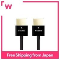 ราคา ELECOM high speed HDMI cable 1 5m ultra slim Ethernet 4K 3D audio return compatible black CAC HD14US15BK (17048587907)