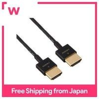 ราคา ELECOM high speed HDMI cable 1m slim Ethernet 4K 3D audio return compatible black CAC HD14SS10BK (17048849034)