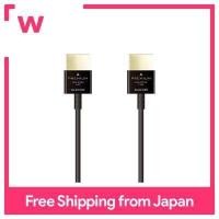ราคา ELECOM High Speed Premium HDMI Cable 4K Ultra HD Ethernet ready Slim Connector Cable 1 5m Black DH HDP14SS15BK (17048639812)