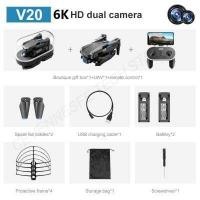 ราคา ใหม่ V20 Rc Mini Drone 4K Profesional HD Dual กล้อง Follow Me Fpv Drones Quadcopter พับ Rc เฮลิคอปเตอร์ของเล่นโดรน (16369644797)