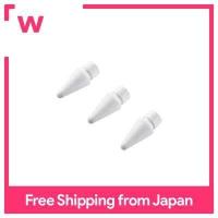 ราคา เปลี่ยนปากกาเคล็ดลับสำหรับ ELECOM แอปเปิ้ลดินสอ1st Generation 2nd ที่เข้ากันได้3ชิ้นบริษัทเขียนความสะดวกสบายความต้านทานสูงความรู้สึกแรงเสียดทานสูงความรู้สึกสีขาว P TIPAPY01WH (16640280622)