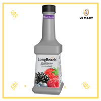 ราคา LongBeach ลองบีชเพียวเร่ รสมิกซ์เบอรรี่ 900 ml (19476612151)
