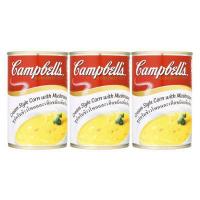 ราคา CAMPBELL S แคมเบล ซุปข้าวโพดผสมเห็ด 305 กรัม แพ็ค 3 กระป๋อง (13980521)