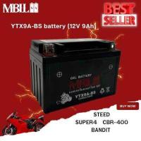 ราคา แบตเตอรี่มอเตอร์ไซค์YTX9A BS MBLL 12V 9แอมป์ สินค้ามีรับประกัน ใช้กับ STEED SUPER4 CBR 400 BANDIT (19133879141)