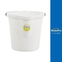 ราคา HomePro ถังน้ำกลมปากเท 12 ลิตร 3 gl สีขาว แบรนด์ PLIM (18214497272)