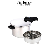ราคา Alechaung หม้ออัดแรงดัน จุ 6ลิตร หม้อแรงดันไฟฟ้า ใช้ได้กับเตาทุกประเภท หม้ออัดแรงดันพร้อมฝา สำหรับต้ม ตุ๋น นึ่ง หม้ออัดแรงดัน สแตนเลส (18199811580)