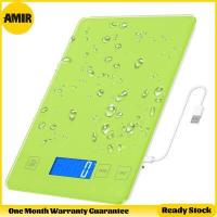 ราคา AMIR Food Weighing Scale 10 kilo kg Digital Kitchen Scale USB Rechargeable High Accuracy Multi Function Scale for Cooking Baking (19457013304)