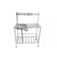 ราคา GHBathroom Mall CROWN อ่างล้างจาน 1หลุมมีที่พัก พร้อมขาตั้ง 110x55x138ซม ZEUS ร้านค้าเเนะนำ (19402295846)