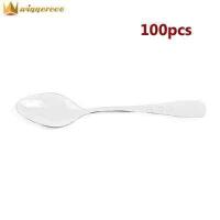ราคา ตักเค้กแต่งงานแบบใช้แล้วทิ้งพลาสติกแข็งช้อนกินข้าว PS ใหม่100ชิ้น (19288365602)