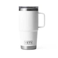 ราคา YETI แก้วเก็บความเย็น รุ่น RAMBLER 20 OZ TRAVE LMUG WITH STRONGHOLD LID WHITE (19349109424)