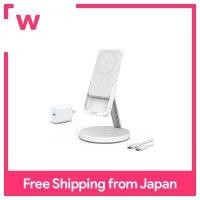 ราคา เครื่องชาร์จไร้สายแม่เหล็ก Anker 633 MagGo สถานีชาร์จไร้สายแม่เหล็ก3 In 1 พร้อมฟังก์ชันแบตเตอรี่โทรศัพท์มือถือ 5000MAh รวมแท่นชาร์ต USB แบบเร็ว ชนิดแม่เหล็ก เอาต์พุตไร้สาย 7 5 (19433578081)
