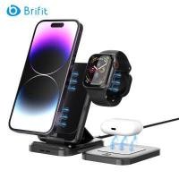 ราคา Brifit 3 In 1 Wireless Charger Magnetic Fast Wireless Charging Board Compatible iPhone 14 13 12 11 Pro Max 8 8Plus X XS XR for Apple Watch Series and iWatch AirPods 2 Pro (19180769761)