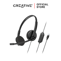 ราคา Creative HS 220 หูฟังเฮดเซ็ตแบบ USB พร้อมพร้อมไมโครโฟน Noise cancelling และปุ่มควบคุมบนสาย (19387033605)