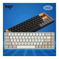 ราคา Aigo A68 Bluetooth Mechanical Keyboard 2 4G Wireless Gaming Mini USB Wired Yellow Switch 68 Key Gamer Keyboard For Computer PC (19470375627)