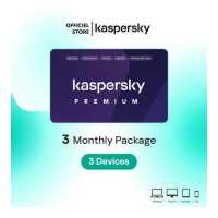 ราคา Kaspersky Premium Monthly Antivirus Software โปรแกรมป้องกันไวรัส แบบรายเดือน (18894716950)