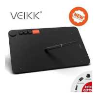 ราคา ใหม่ VEIKK Voila L 10 x 6 นิ้ว เมาส์ปากกาสำหรับวาดภาพดิจิทัล แรงกดปากกา 8192 ระดับ 290 PPS กระดานเขียนสำหรับการสอนออนไลน์ เมาส์ปากกาที่พร้อมด้วย 1ปุ่มหมุน และ 4ปุ่มคีย์ลัด (16539464751)