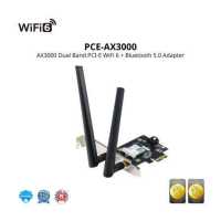 ราคา ASUS PCE AX3000 Dual Band PCI E WiFi 6 802 11ax แบบไม่มีกล่อง Supporting 160MHz Bluetooth 5 0 WPA3 network security OFDMA and MU MIMO (19004597877)