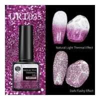 ราคา เล็บเจลสีหวานเจลความร้อนเงาสะท้อนแสงกึ่งถาวรแช่เปลี่ยนสีได้ UV LED สีแดงสีน้ำเงินน้ำยาเคลือบเล็บเจลทาเล็บกลิตเตอร์สำหรับเจลทาเล็บ7 5มล (18674819391)