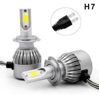 ราคา ไฟหน้าLED 1คู่ รุ่นC6 ขั้วH1 H3 H4 H7 H8 H9 H11 9005 HB3 9006 HB4 36w 9V 36V 3600LM C6 6000K แสงสีขาว (916692041)