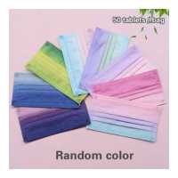 ราคา XiXi 50ชิ้น หน้ากากอนามัยสีรุ้ง แมสไล่สี หน้ากากสามชั้น หน้ากากป้องกันฝุ่น หน้ากากป้องกันไวรัส พร้อมผ้ากรองเมลต์โบลน จัดส่งแบบสุ่มสี (8071539803)