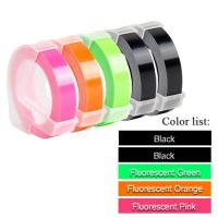 ราคา 5ชิ้นเข้ากันได้กับเทปที่มีสีสัน Dymo 3D เทปฉลากเครื่องพิมพ์ฉลากลายนูน9มม สำหรับ Motex Dymo 1610 1880เครื่องพิมพ์ฉลาก (15512147026)