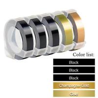 ราคา 5ชิ้นเข้ากันได้กับเทปที่มีสีสัน Dymo 3D เทปฉลากเครื่องพิมพ์ฉลากลายนูน9มม สำหรับ Motex Dymo 1610 1880เครื่องพิมพ์ฉลาก (15512147029)