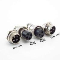 ราคา Panel Mount Electrical Cable Gx16 2Pin 3 4 5 6 7 8 Core Pin 16Mm Nut Type Male Female Socket Connector Aviation Plug YB23 (16904802262)