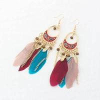 ราคา ต่างหูขนนก ต่างหูโบฮีเมี่ยน (10524928459)