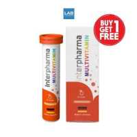 ราคา ซื้อ 1 แถม 1 Interpharma Multivitamin Orange 20s วิตามินรวม รูปแบบเม็ดฟู่ 1 หลอด บรรจุ 20 เม็ด (13083434776)
