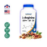 ราคา นูทรีคอสท์ แอล อาร์จินีน 1000 mg x 150 เม็ด Nutricost L Arginine กินร่วมกับ บีซีเอเอ ถั่งเช่า คอร์ดิเซพส์ ซีแอลเอ ครีเอทีน การ์ซีเนีย กรีนที แอล คาร์นิทีน แอล กลูตามีน เฟส 2 เวย์โปรตีน อาร์จินีน (2265