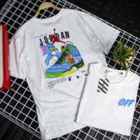 ราคา New เสื้อยืดแฟชั่น เสื้อยืดแขนสั้นคอกลมเสื้อยืดลายสกรีนผ้าคอตตอลใส่สบาย (16756980288)