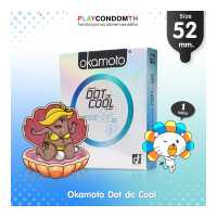 ราคา ถุงยางอนามัย 52 โอกาโมโต้ ดอท เดอ คูล ถุงยาง Okamoto Dot De Cool ผิวไม่เรียบ หนา 0 06 มม มีปุ่มเยอะมากถึง 1 350 ปุ่ม 1 กล่อง (634862363)