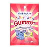 ราคา BIOPHARM MULTIVITAMIN GUMMY 8 s วิตามินเคี้ยวสำหรับเด็ก ซองสีชมพู รสมิกซ์เบอร์รี่ (8622256964)