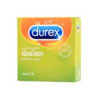 ราคา Durex Excita 53 mm 3 Pieces ดูเร็กซ์ เอ็กซ์ไซตา 53 มม 3 ชิ้น ผิวไม่เรียบ แบบขีด (8899273089)