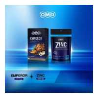 ราคา OMG Emperor 30 แคปซูล OMG Zinc 30 แคปซูล อาหารเสริมสูตรจักรพรรดิ เหมาะสำหรับผู้ชาย ด้วยสุดยอดสมุนไพรและสารอาหาร 29 ชนิด เสริมประสิทธิภาพด้วย ZINC (15062762907)