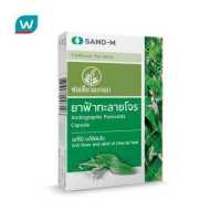ราคา Sand M ยาฟ้าทะลายโจร ตราช่อเขียวมะกอก แผง 10 แคปซูล (8031763775)