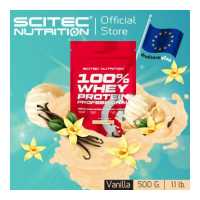 ราคา SCITEC NUTRITION Whey Protein เวย์โปรตีน 100 Whey Protein Vanilla 500g เวย์โปรตีนคอนเซนเทรต WPC (7950995193)