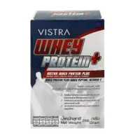 ราคา Vistra Whey Protein Plus Vanilla วิสทร้า เวย์โปรตีนพลัส ผลิตภัณฑ์เสริมอาหารรสวานิลลา มีกรดอมิโนจำเป็นในการเสริมสร้างกล้ามเนื้อ ขนาด15ซอง (11326559081)