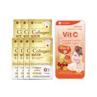 ราคา 2nd Set Mini Vida Collagen Gold 3 56 g 7 Sac x Vit C From Acerola And CamuCamu 14 Capsules 1 Sac (17847025003)