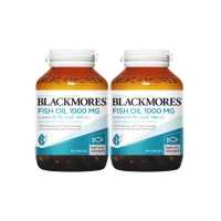 ราคา Blackmores value set Fish Oil 1000 80 sx2 แบลคมอร์ส ฟิช ออยล์ 1000 น้ำมันปลาชนิดแคปซูล (7390742274)