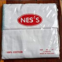 ราคา ผ้าอ้อม ผ้าห่อตัวเด็กอ่อน ไซด์ 36x36นิ้้ว ยี่ห้อ NES S แพค 2 ผืน ผ้าอ้อมผ้าสาลูเนื้อEnfant Cotton 100 (436852318)