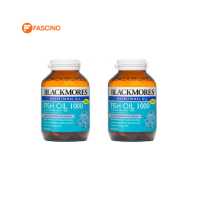 ราคา SET คู่สุดคุ้ม Blackmores แบลคมอร์ส ฟิช ออยล์ 1000 80 แคปซูล Fish oil 1000 mg 80 cap (15001650365)