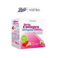 ราคา Vistra Colla 10000Mg Straw 10Sac วิสทร้า มารีนคอลลาเจนไตรเปปไทด์ 10000 มก รสสตรอเบอร์รี่ ผลิตภัณฑ์เสริมอาหารคอลลาเจนขนาด 10ซอง (12154919636)