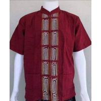 ราคา เสื้อพื้นเมือง เสื้อผ้าฝ้ายพื้นเมือง แต่งลายเชือก เสื้อผ้าฝ้ายผู้ชาย (18075492258)