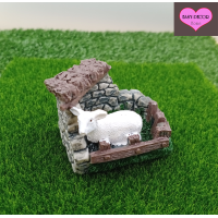 ราคา ตุ๊กตาจิ๋ว ตุ๊กตาแต่งสวน จัดสวนจิ๋ว ของจิ๋ว สวนถาด อ่างเป็ดขาว คอกแกะ ราคาต่อ 1 อัน (18447944084)