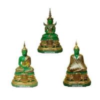 ราคา ชุด 3 องค์ พระแก้วมรกต สีหยกปิดทอง หน้าตัก 2 นิ้ว ปิดทอง ชุด 3 ฤดู ร้อน ฝน หนาว จำนวน 3 องค์ ราคาโปร (8356196036)